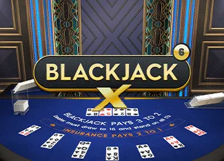 Blackjack X 6 - Azure - HASEAGAMING