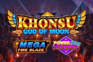 Playtech : Mega Fire Blaze: Khonsu God of Moon PowerPlay Jackpot - HASEAGAMING